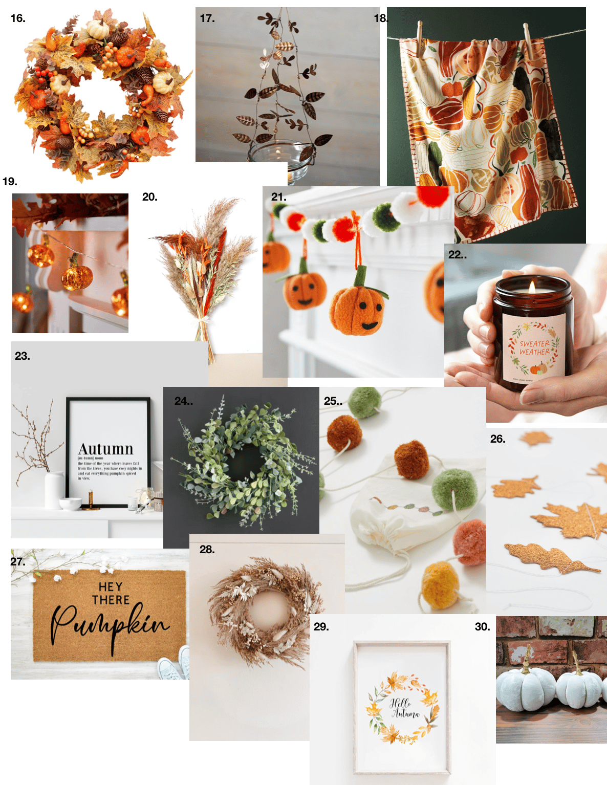 autumn decorations for the home
