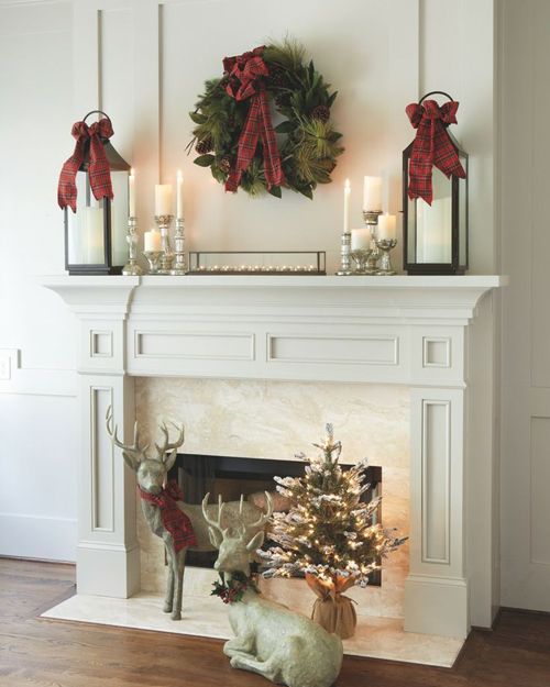 christmas fireplace decor ideas