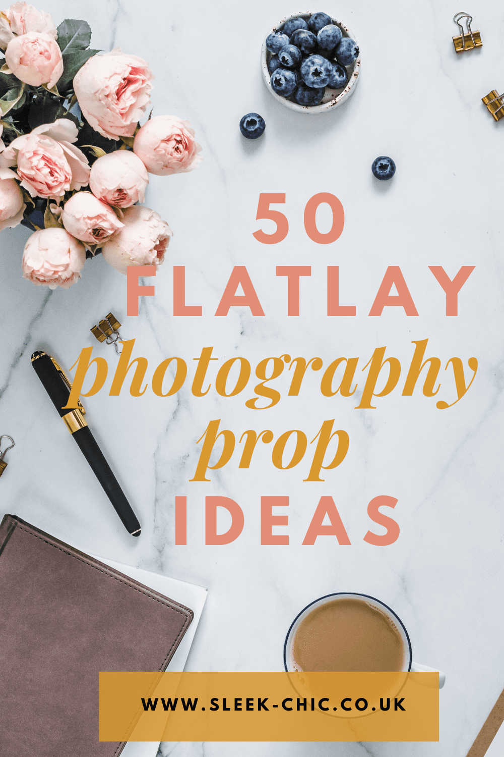 50 flatlay photogprahy props