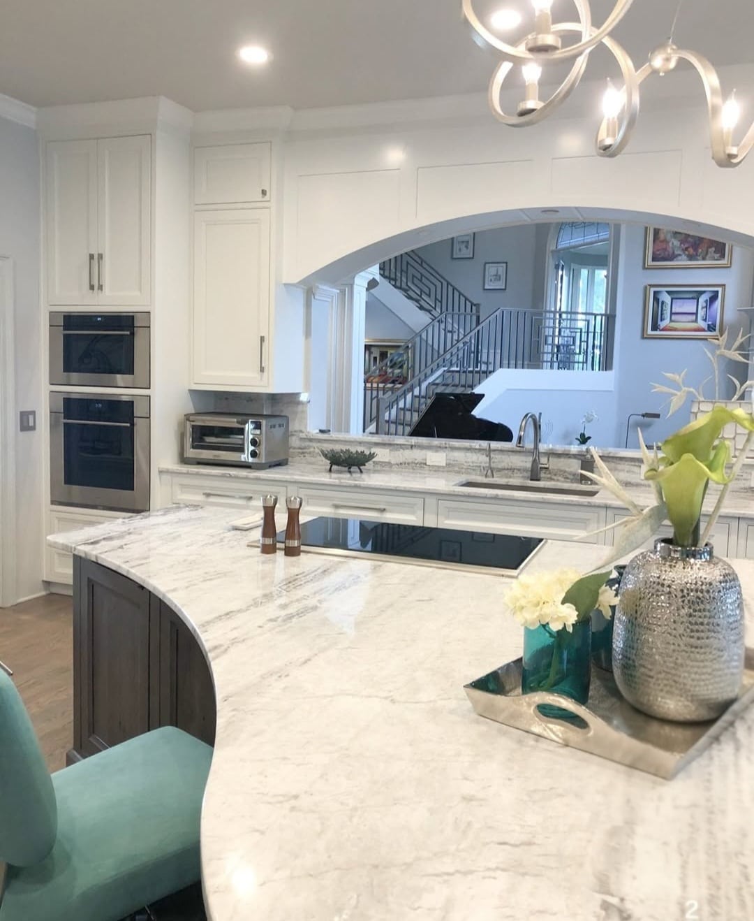 Curved kitchen island ideas 2