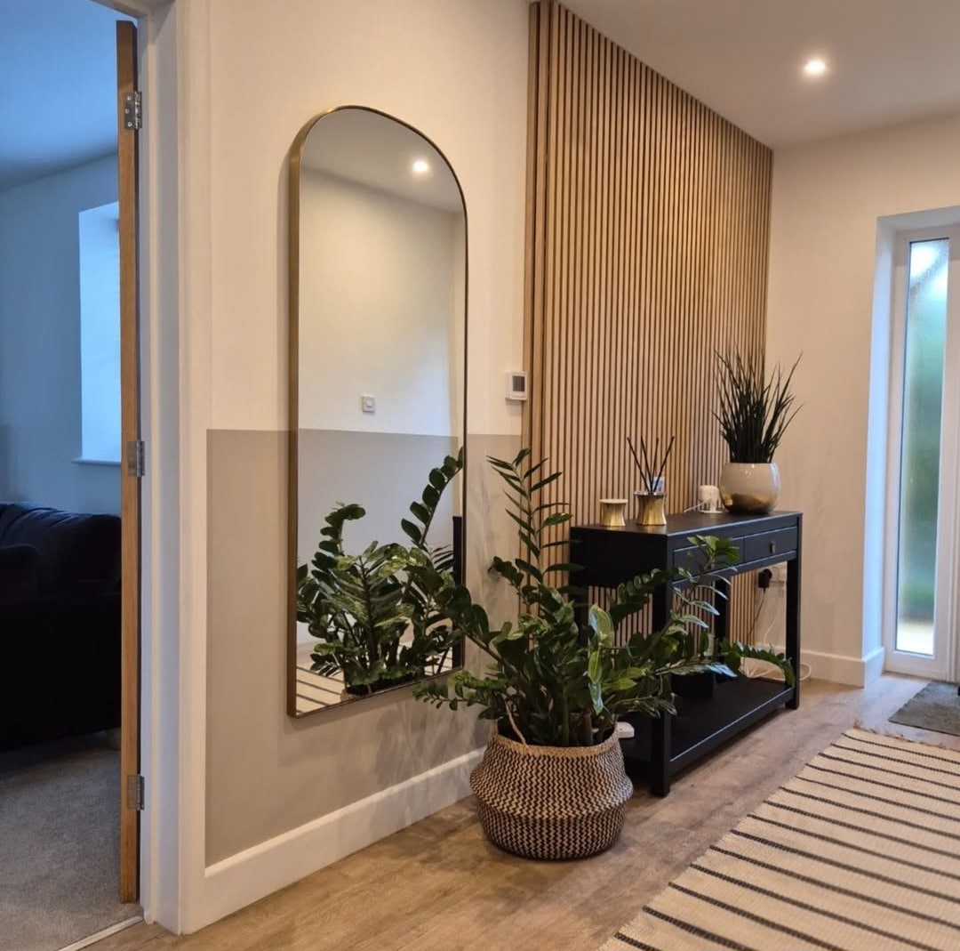 Hallway wall panelling