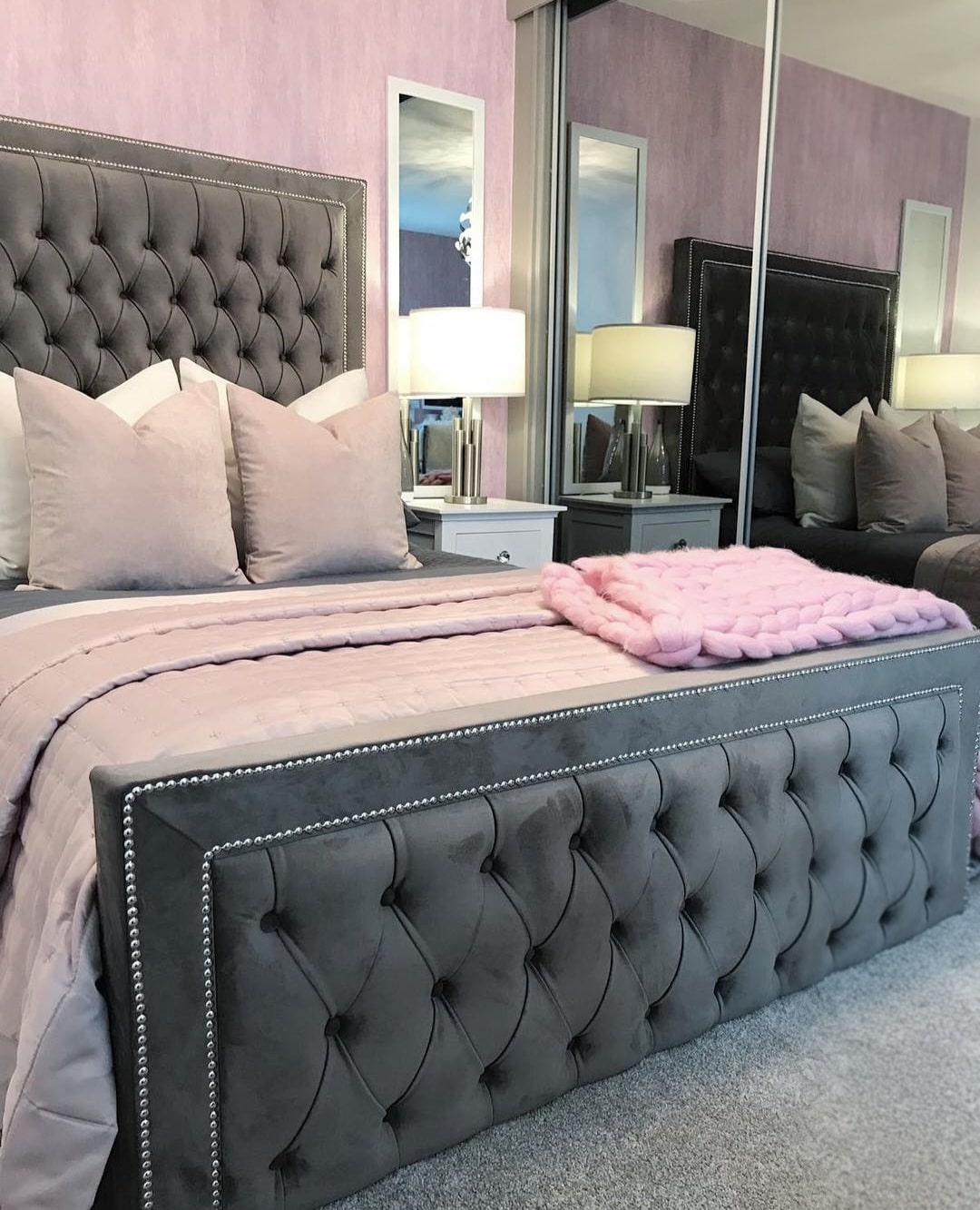 Pink Grey Adult bedroom 3