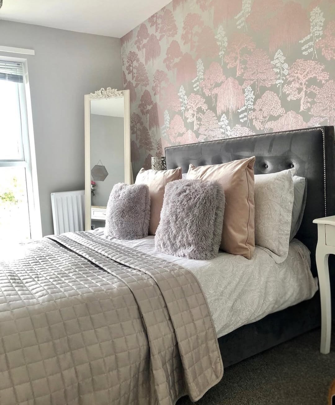 Pink Grey Adult bedroom 4