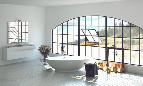 curved windows