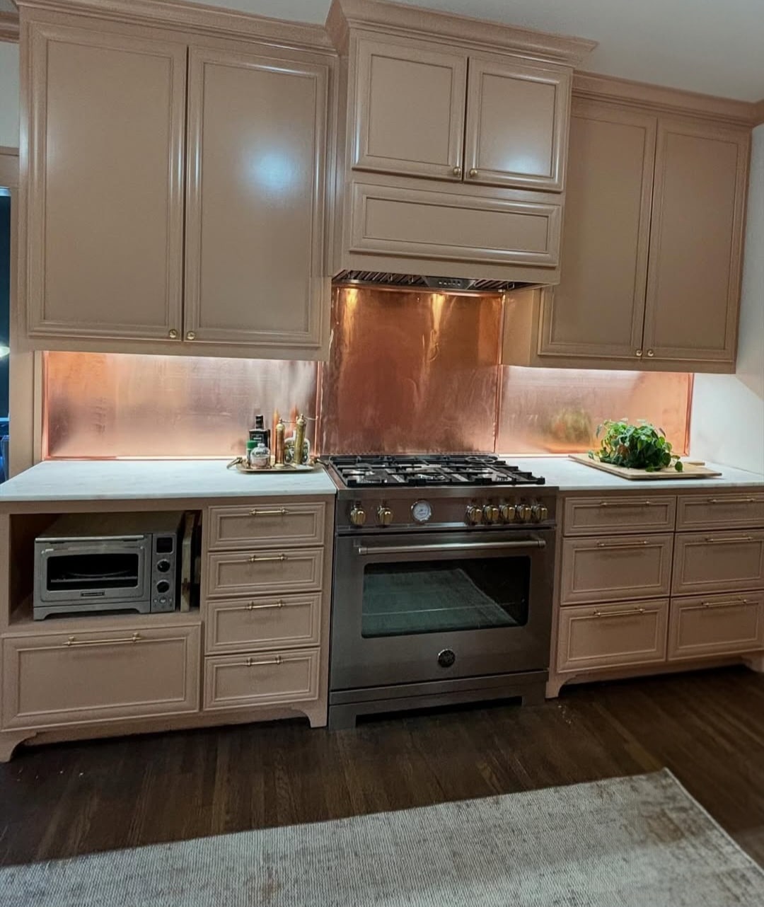 Copper kitchen backsplash 2