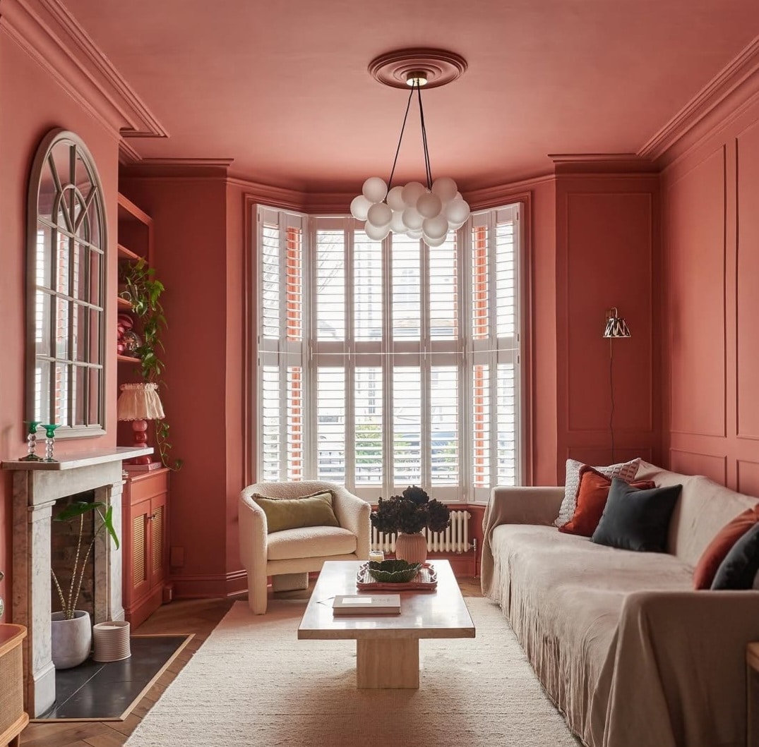 Grey and terracotta living room ideas 2
