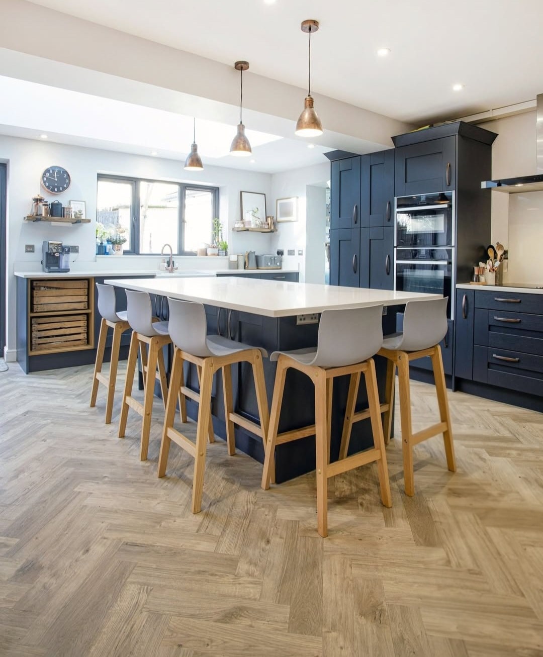 L shaped kitchen with island 3