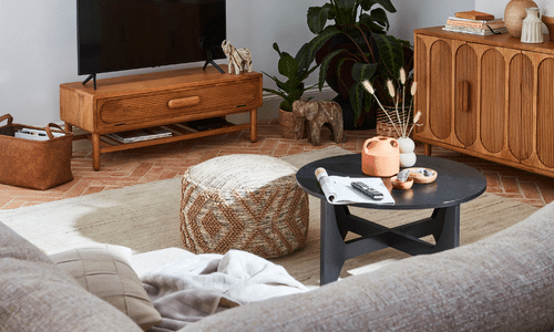 grey and terracotta living room 1