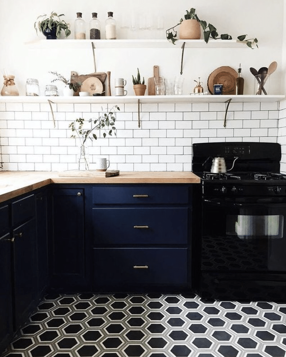 bold tiles kitchen