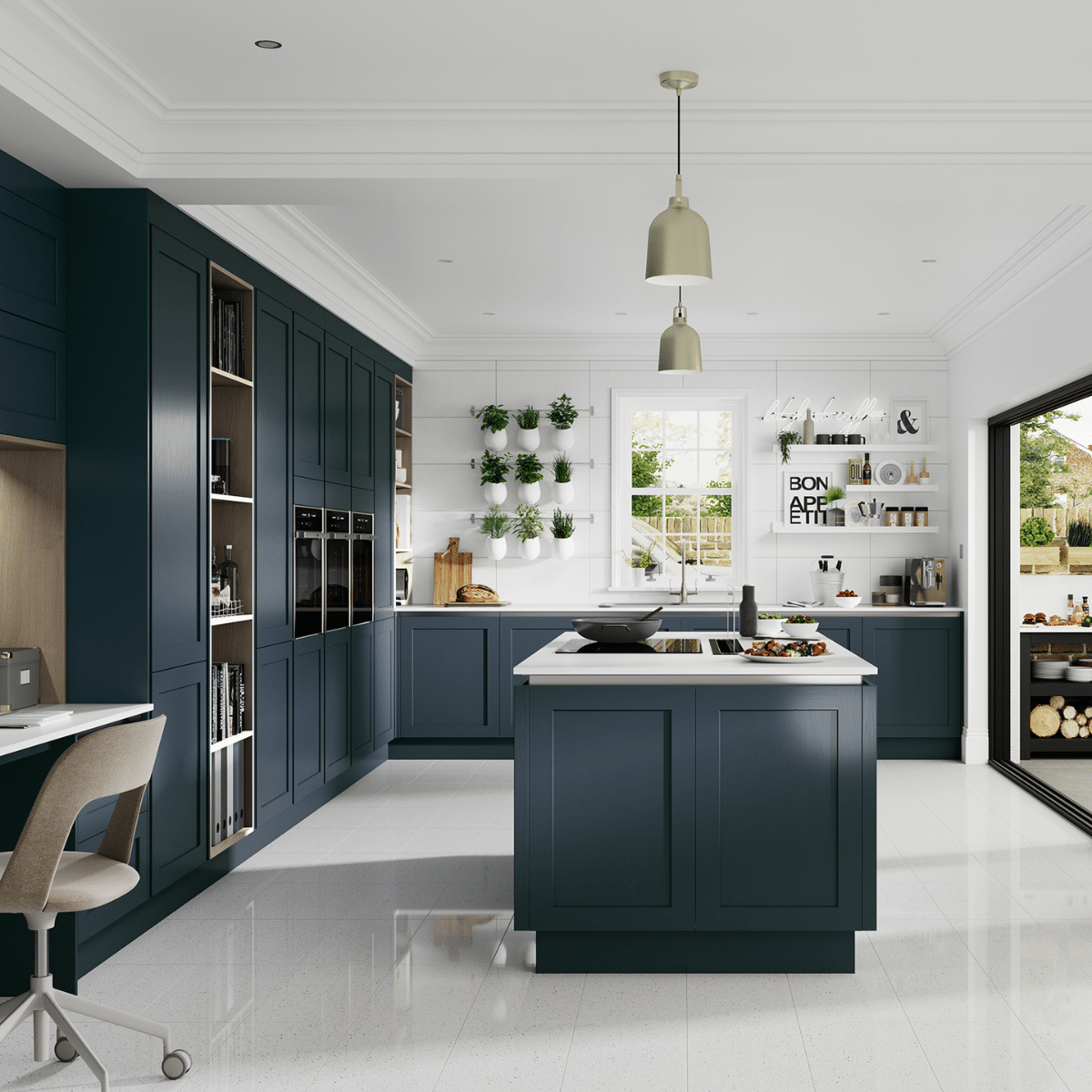 navy blue kitchen ideas