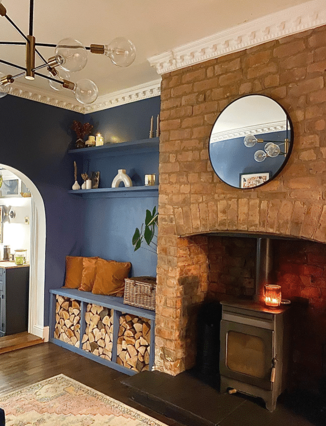Fireplace alcove design ideas