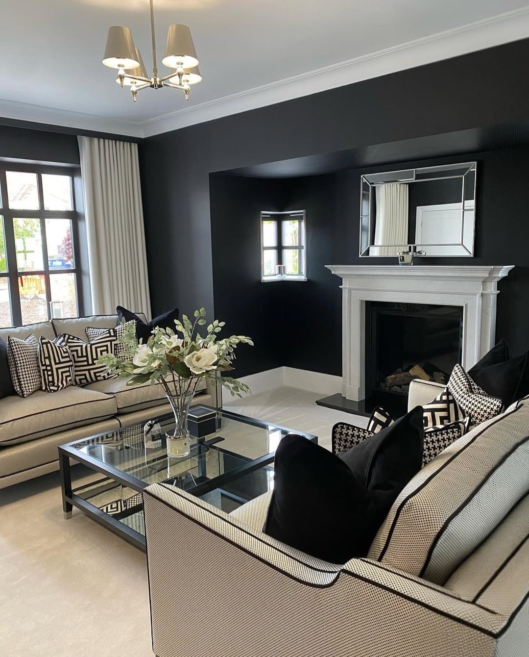 Black Beige living room