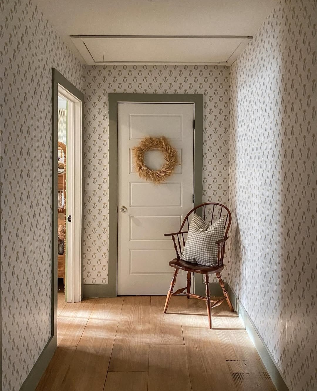 Sage green hallway ideas 2