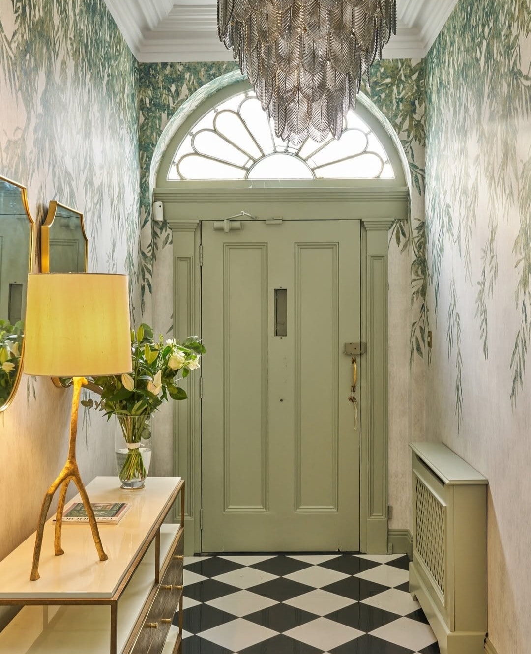 Sage green hallway ideas 4