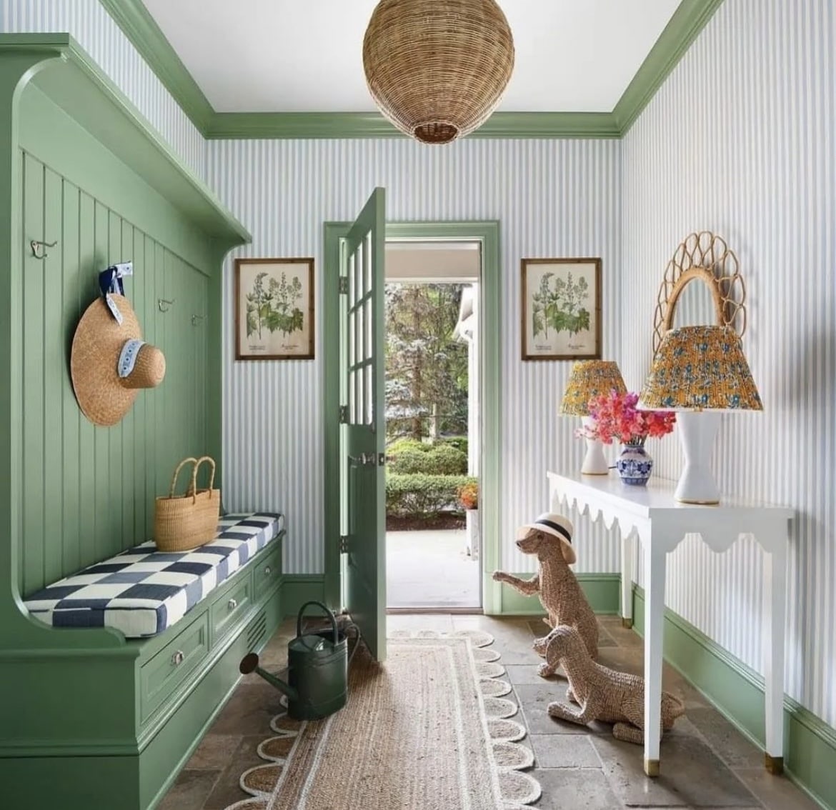 Sage Green Walls Hallway At Hannah Colquhoun Blog