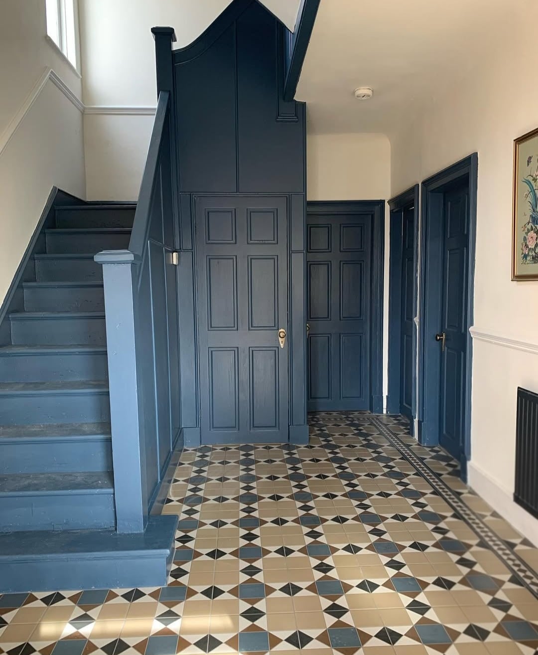 Blue hallway ideas