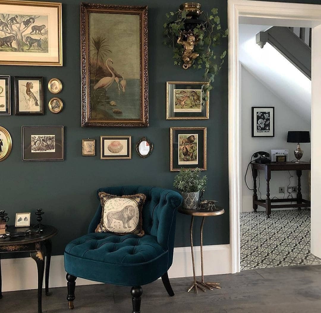 Dark green hallway ideas 3