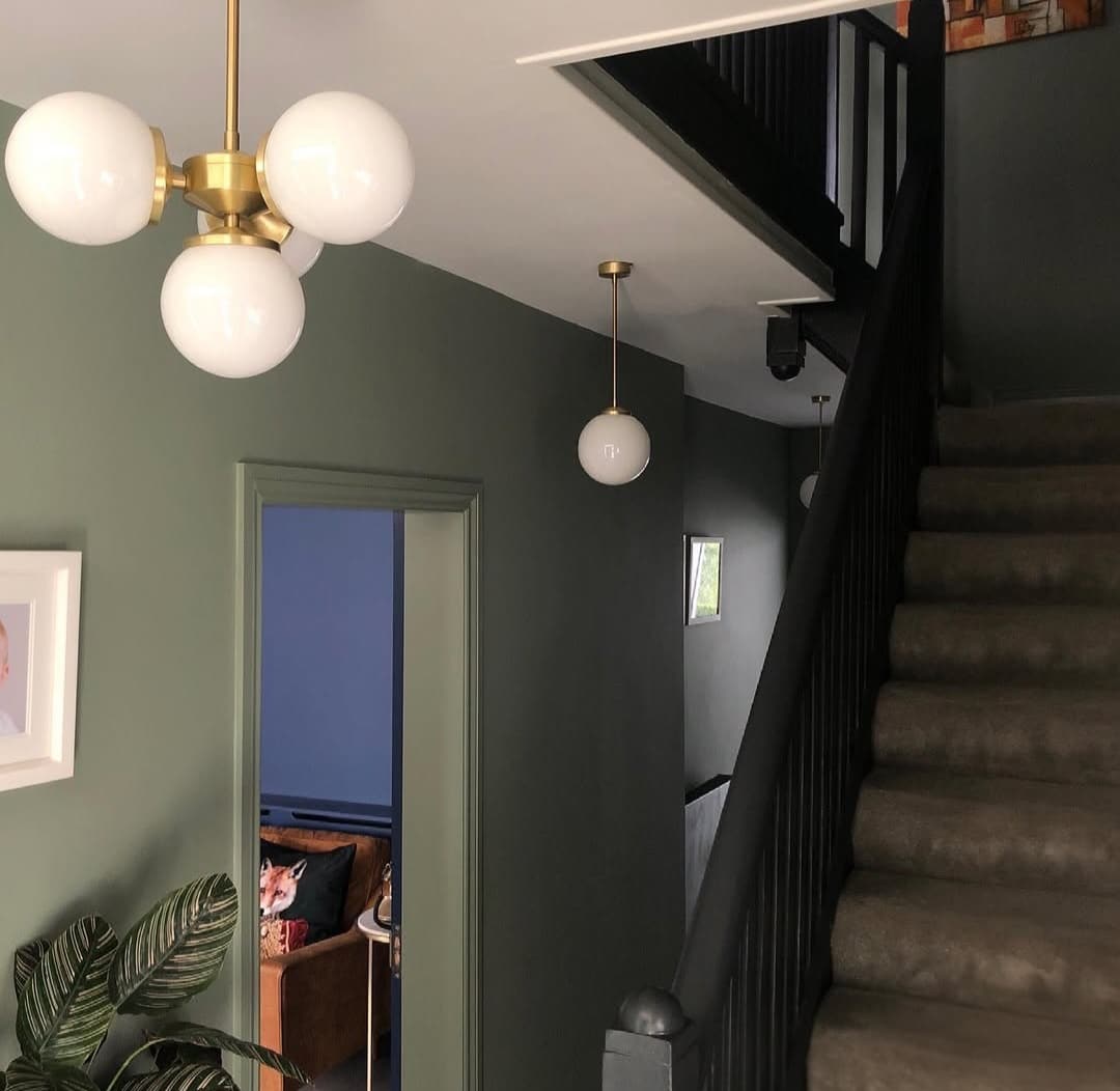 Dark green hallway ideas 4