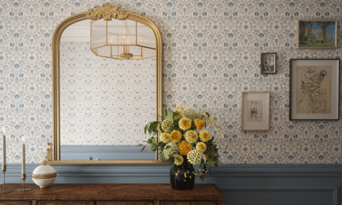 blue hallway ideas