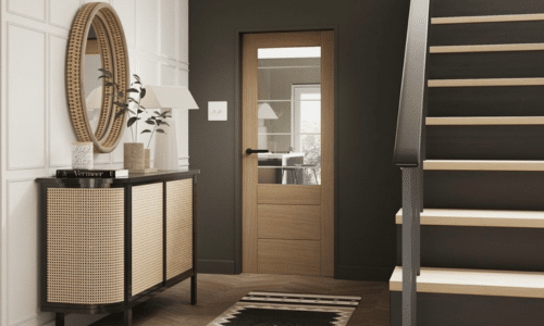hallway ideas with oak doors