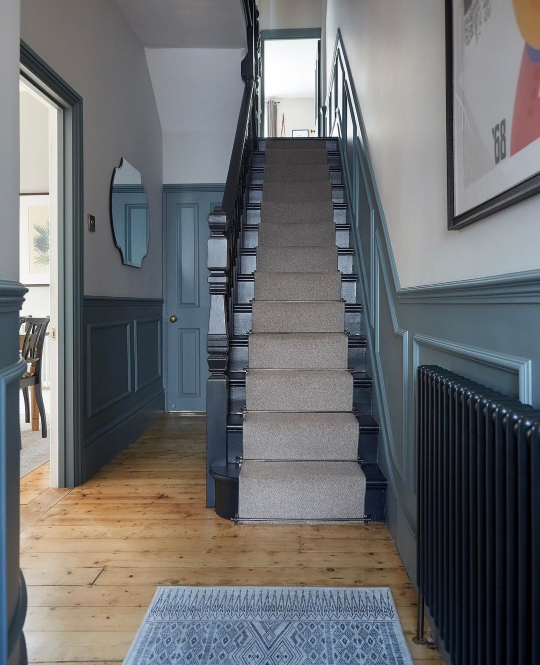 Half wall painted hallway ideas 2