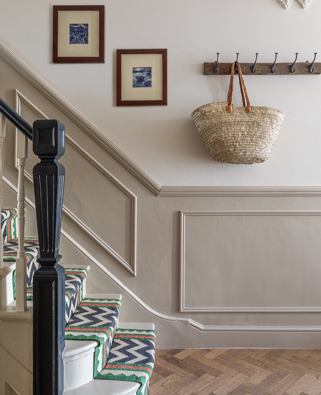 Half wall painted hallway ideas