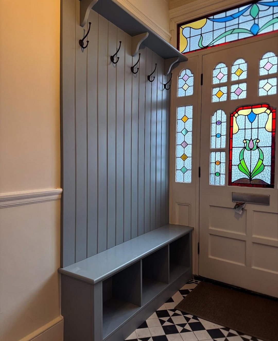 Narrow hallway storage