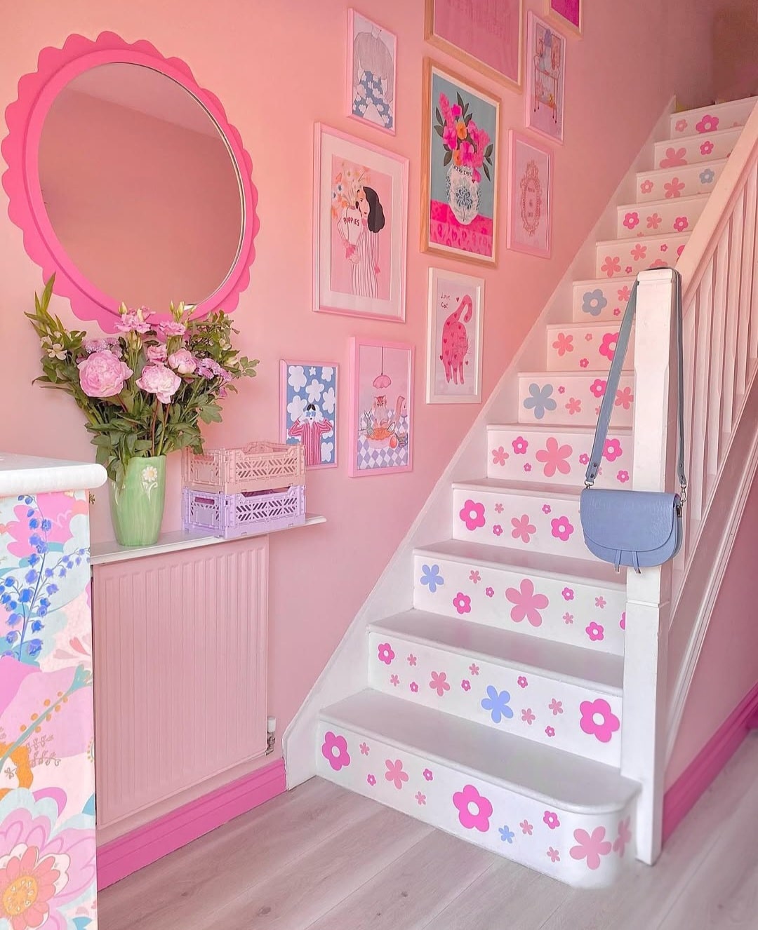 Pink hallway ideas 4