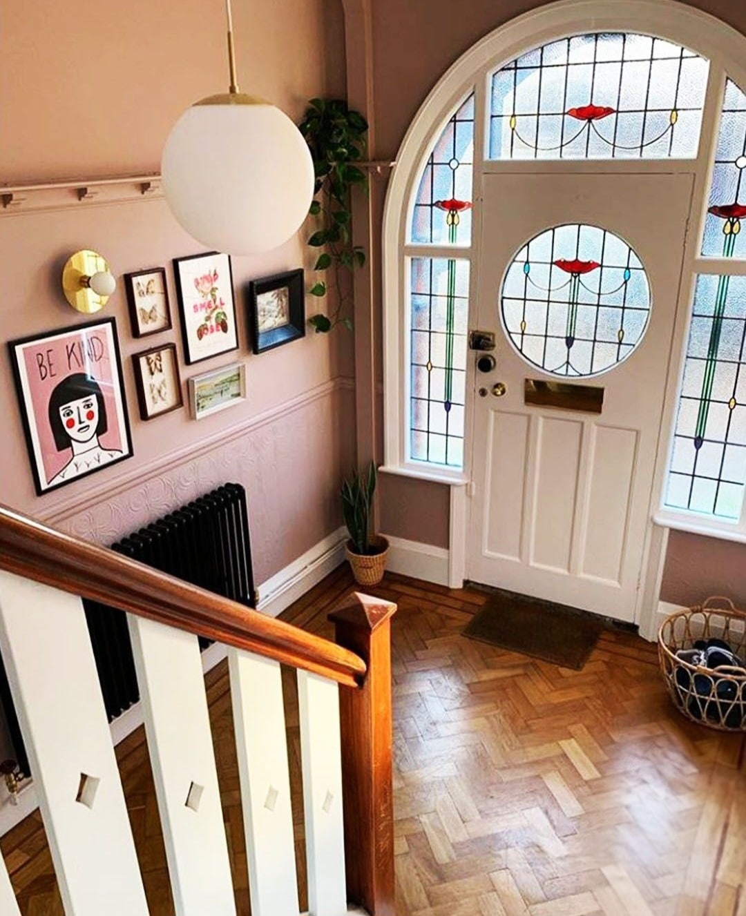 Pink hallway ideas