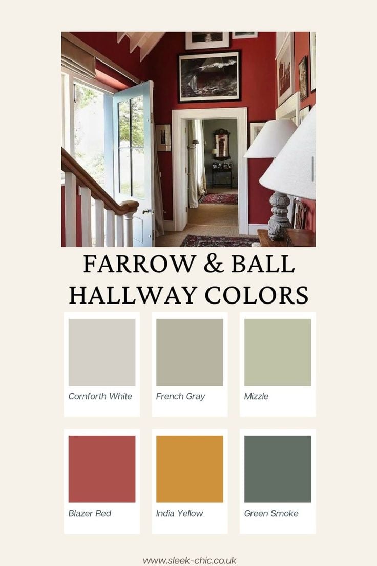farrow and ball hallway colours