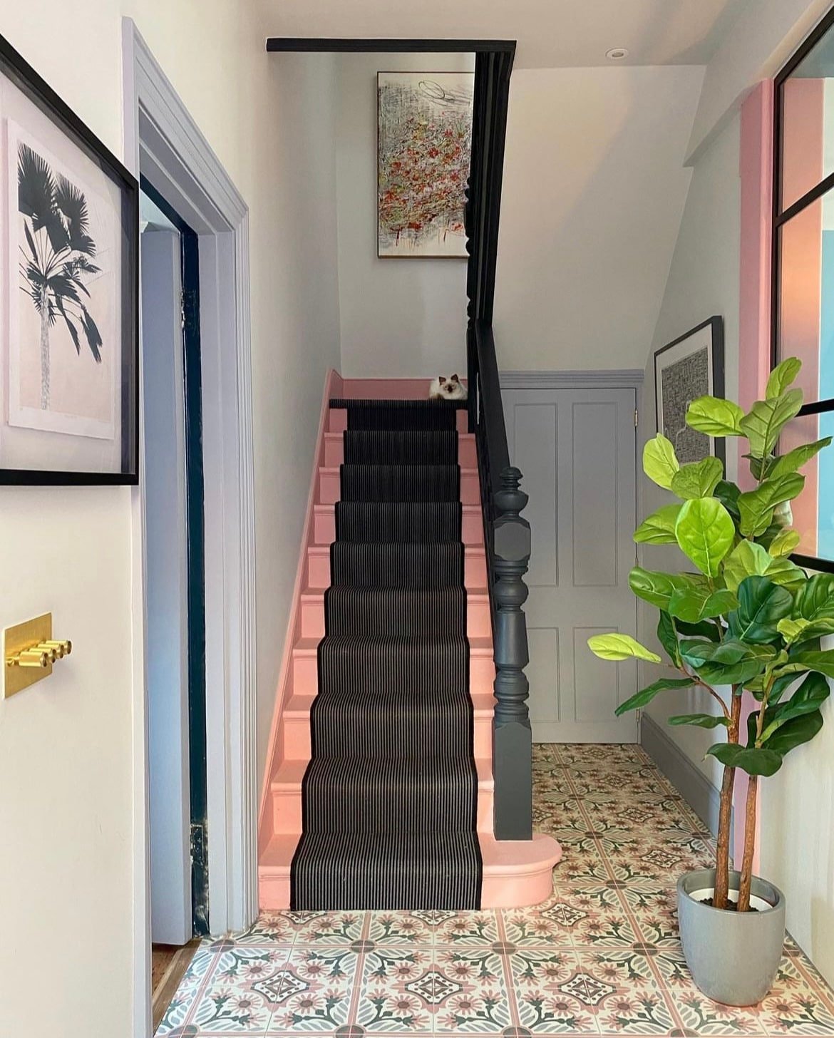 pink hallway