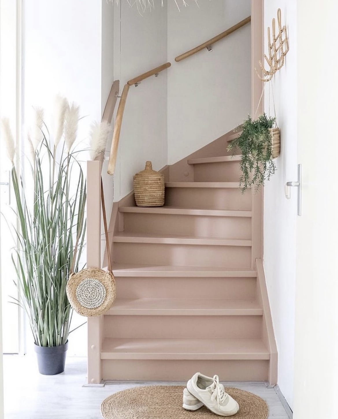 pink hallway