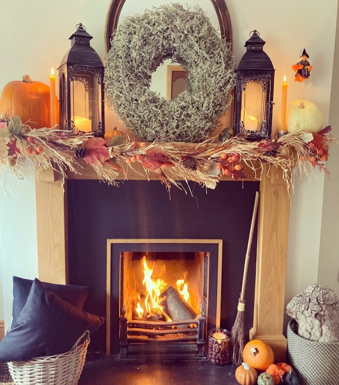 Autumn fireplace decor 4 1
