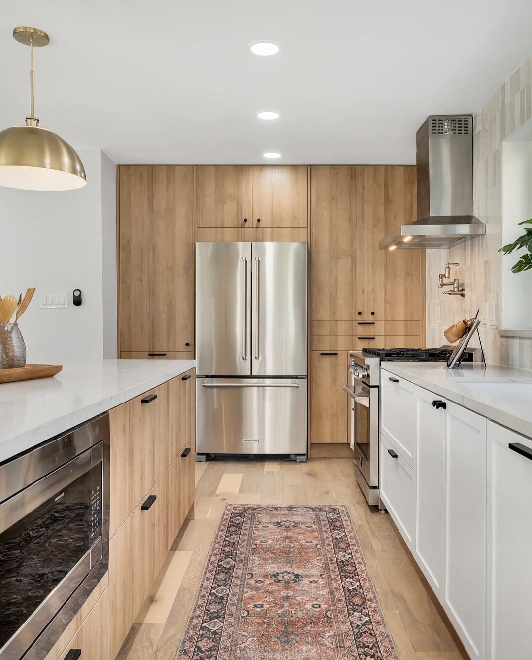 Oak cabinet kitchen flooring 3