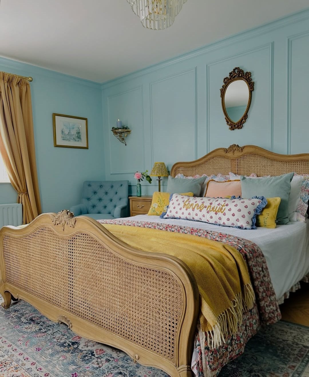 Two tone bedroom paint colours 4