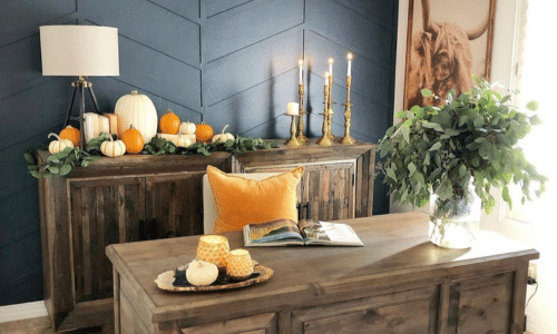 fall desk decorating ideas