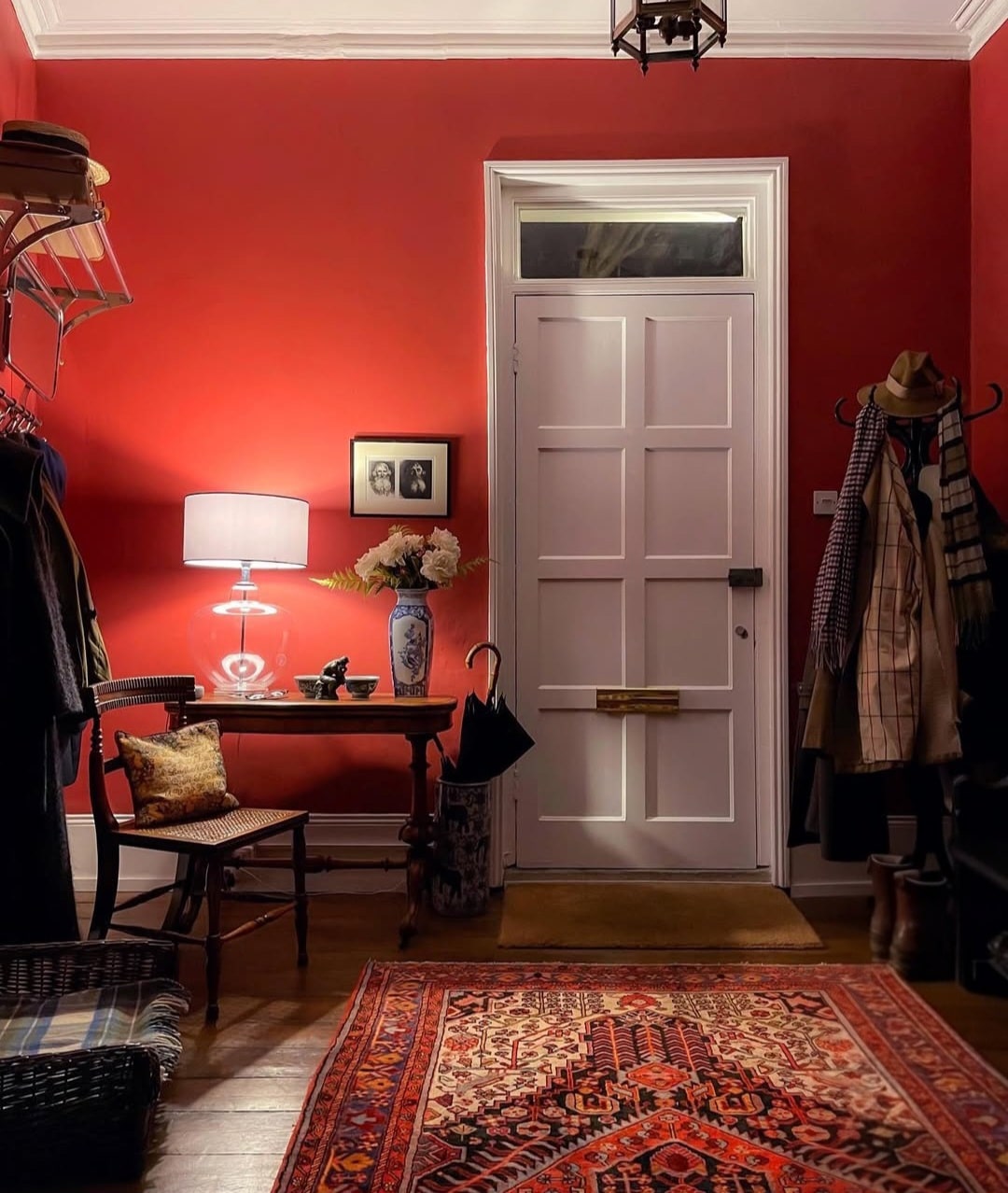 Red hallway ideas 1