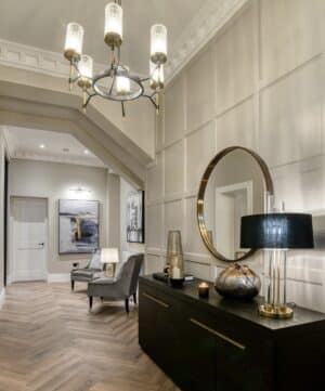 Luxuriate Your Interior With These 17 Black and Gold Hallway Ideas