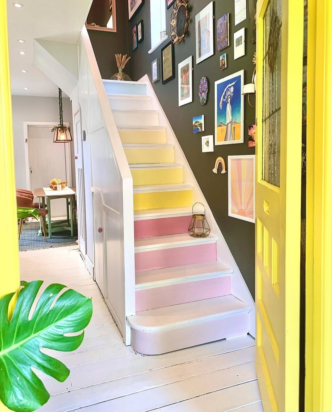 Painted stairs ideas 3