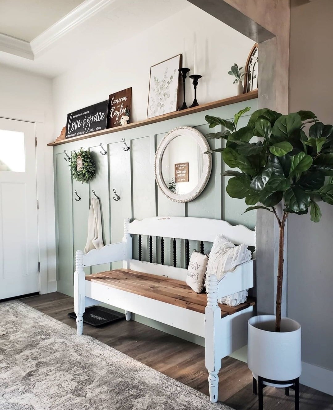 Entryway accent wall ideas 4 1