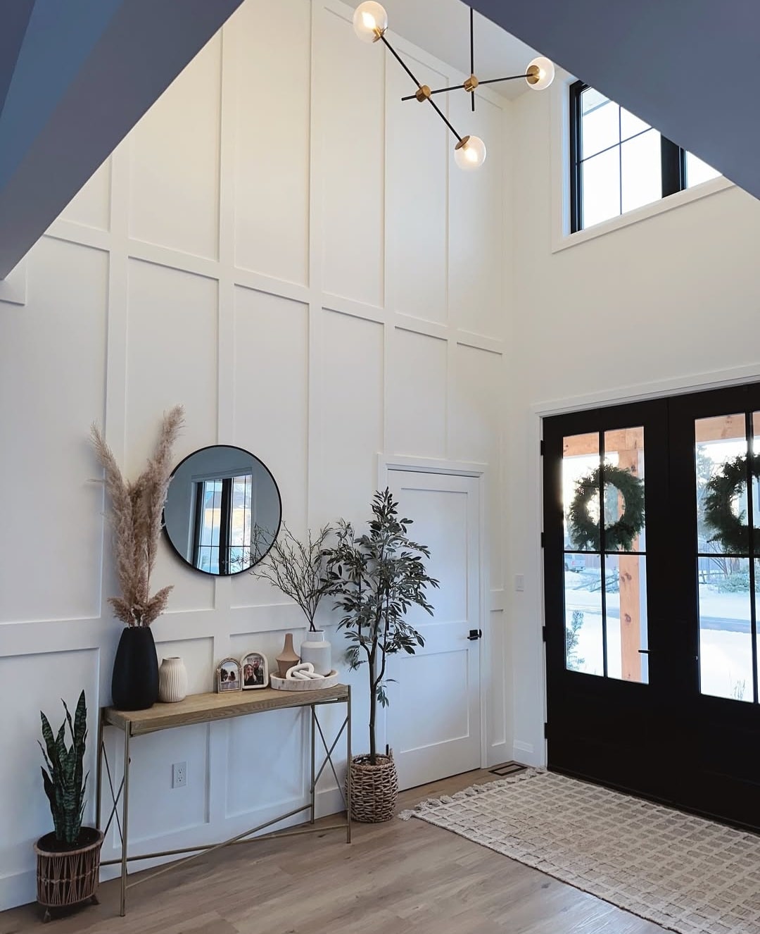 Entryway accent wall ideas 5
