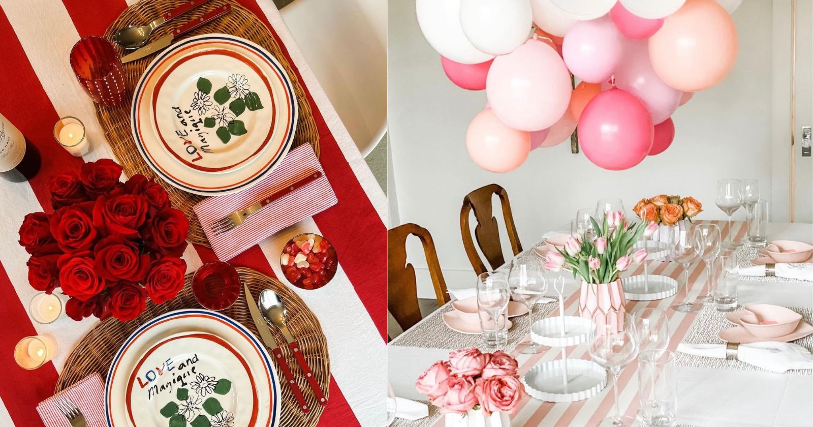Valentines day table setting 2