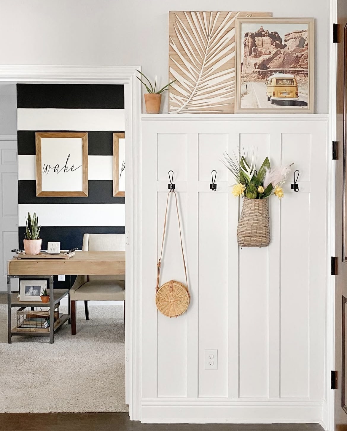 board and batten entryway 1 1