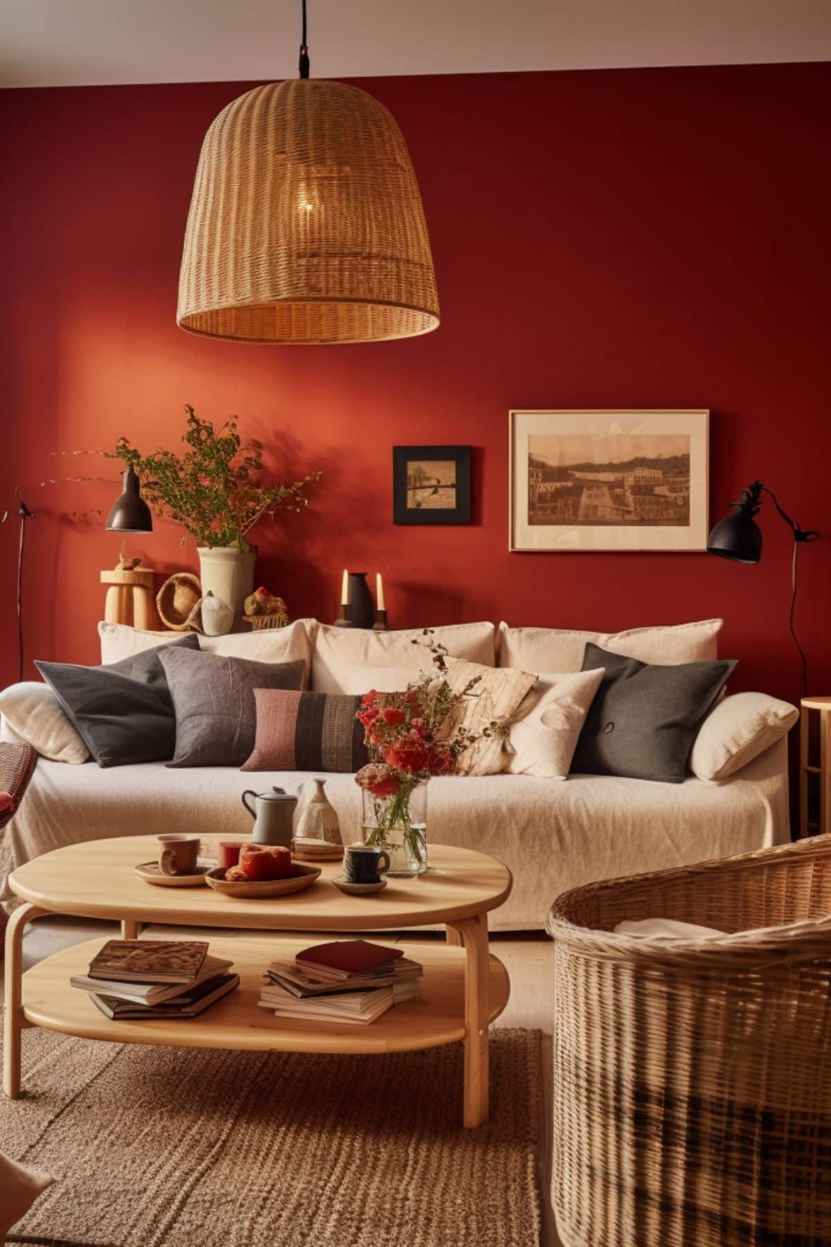 red living room ideas 2