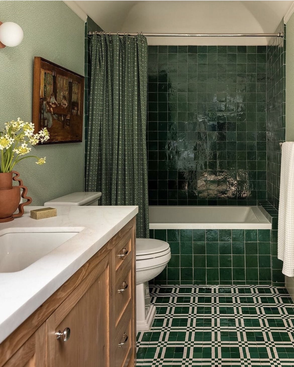 green bathroom ideas 11