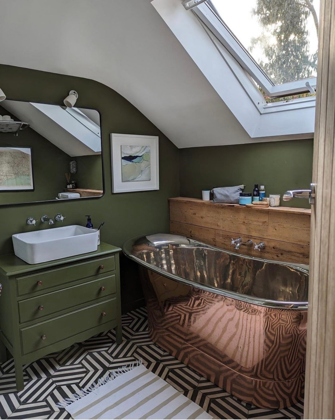 green bathroom ideas 12