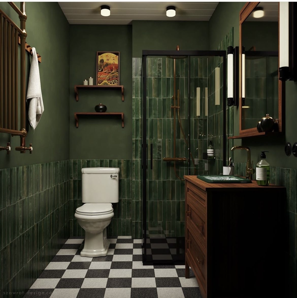 green bathroom ideas 2