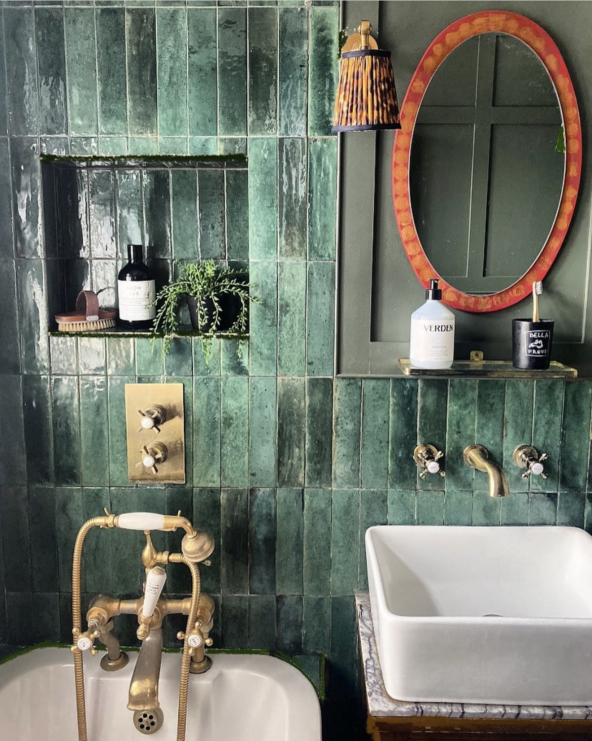 green bathroom ideas