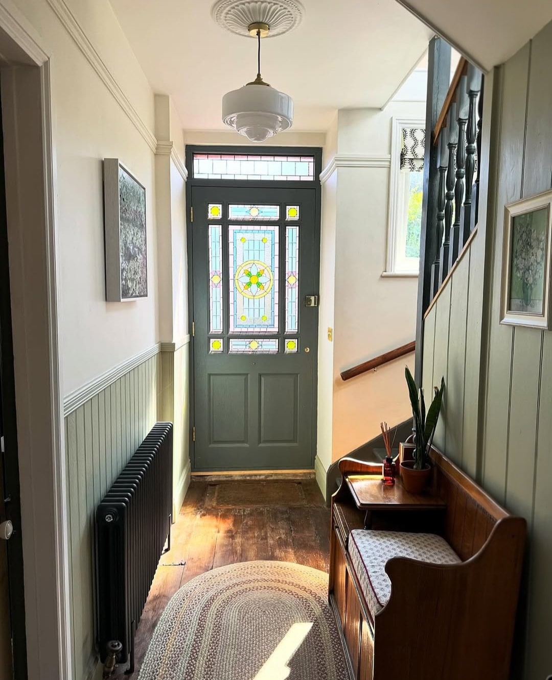 Hallway column radiators