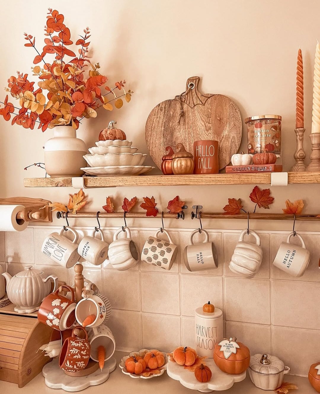 Fall kitchen decor 3 1